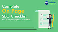 Complete On-page SEO checklist | How to completely optimize the website