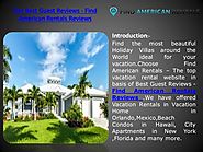 The Best Guest Reviews - Find American Rentals Reviews