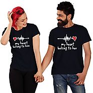 Grab brand new Couple T-shirts online India at Beyoung