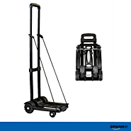 EQUAL Portable Platform Hand Trolley, 25 Kg Heavy Duty 4-Wheel Solid Construction Utility Cart Compact and Lightweigh...