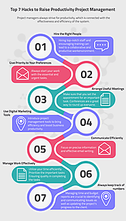 7 Project Management Hacks to Raise in Productivity