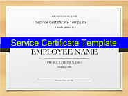 12+ Service Certificate Templates | Free Printable Word & PDF