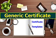 13+ Generic Certificate Templates | Free Printable Word & PDF