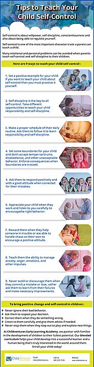 Best Ways to Teach Your Child Self Control