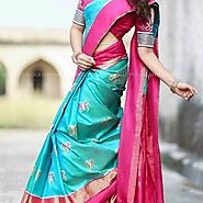 Pochampally Sarees | Pochampally Ikat Silk Sarees | Buy Pochampally Sarees | Zinnga