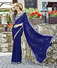 Chiffon Sarees Online | Buy Chiffon Sarees Online With Absolutely free shipping Across India Only on Zinnga.com | Zinnga