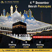 Get inspired with 4/5 stars Umrah packages through Al-Hijaz tours