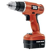 Black & Decker GCO1200C 12-Volt Cordless Drill with Over Molds, Orange and Black