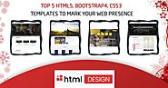 Top 5 HTML5, Bootstrap4, CSS3 Templates to Mark your Web Presence