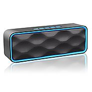 Wireless Bluetooth Speaker, ZOEE S1 Outdoor Portable Stereo Speaker with HD Audio and Enhanced Bass, Built-In Dual Dr...