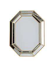 Charlotte Octagonal Gold Mirror | Octagon Decorative Wall Mirrors