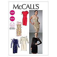 McCall's Patterns M6460 Misses'/Miss Petite Dresses, Size A5 (6-8-10-12-14)