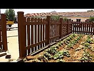 Thi công lắp đặt hàng rào gỗ nhựa sân vườn