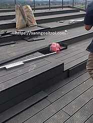 Thi công lắp đặt sàn gỗ ngoài trời cho sân Golf Tam Đảo