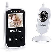 Hello Baby Wireless Video Baby Monitor with Digital Camera HB24, Night Vision Temperature Monitoring & 2 Way Talkback...