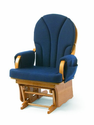 Amazon.com: Foundations Lullaby Adult Glider Rocker, Natural/Blue: Baby