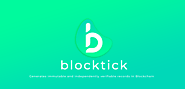 Blocktick - Blockchain Based Document Verification