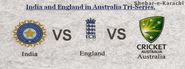 India Vs Australia England Live Streaming tri series 2015