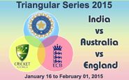Star Sports Live Streaming- Tri Series 2015 India, Australia, England - India Vs Australia England Live Streaming tri...