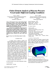 (PDF) Finite Element Analysis of Reactor Pressure Vessel under Different Loading Conditions