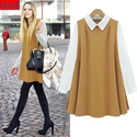 2013 new arrival fashion elegant casual peter pan collar loose waist womendress-inDresses from Apparel & Accessories ...