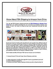 Know About FBA Shipping to Amazon from China