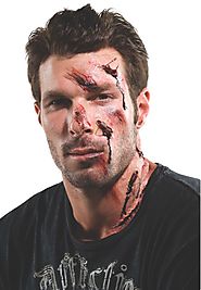 Bloody Gory Shattered Glass Cuts Theatrical Makeup Appliance Prosthetic NEW