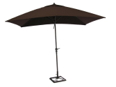 La-Z-Boy Outdoor Peyton Customizable Rich Brown Rectangular Market Umbrella
