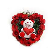 Roses N Soft Toy - Bouquet
