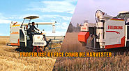 Proper Use of Rice Combine Harvester – Fieldking