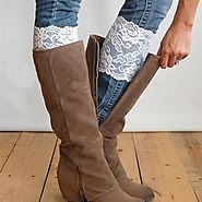 Flower Lace Boot Cuff - Grace Callie Designs