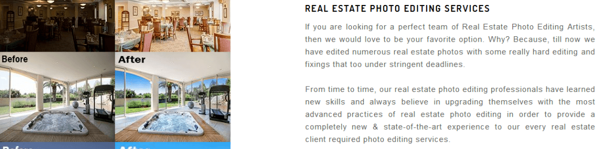 Headline for Real Estate Image Editing Services - Property Photo Editing