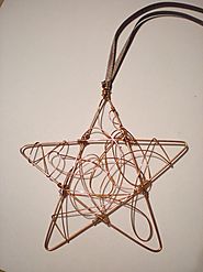Wire Star Christmas Ornament