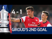 OLIVIER GIROUD 2ND GOAL: Arsenal vs Everton 4-1 FA Cup Sixth Round HD