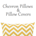 Chevron Pillows and Chevron Pillow Covers - Red, Yellow, Orange, Black and White