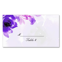 Purple Rose Wedding Place Cards