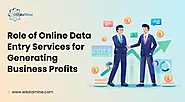 Role of Online Data Entry Services for Generating Business Profits