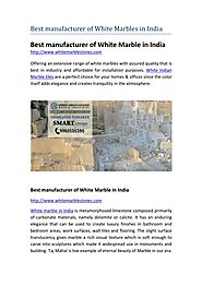 White Marble in India Best Supplier and Exporter of White Marble