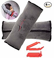 Seatbelt Pillow: 2-Piece Soft Plush Car Seat Belt Cover