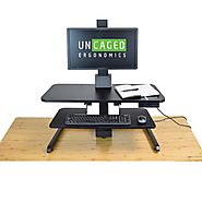 Uncaged Electric Standing Desk Converters