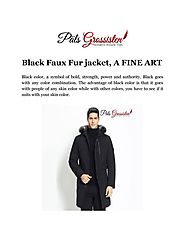 Black Faux Fur Jackey, A Fine Art by Pals Grossisten - Issuu