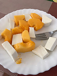 Papaya and chees on Cape Verde