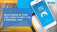 What should be Minimum Low CIBIL score to apply a Personal Loan | Bajaj Finserv