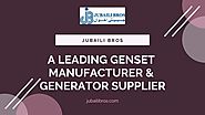 Best Generator Manufacturer - Jubaili Bros