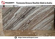 Torronto Brown Marble Slab in India Anil Exports