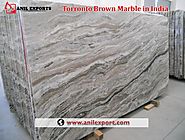 Torronto Brown Marble Slab in India Anil Exports Manufacturer