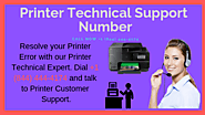 Best Printer Technical Support Number for all brands of Printer