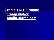 Design Your Stamps Online | | madhustamps.com