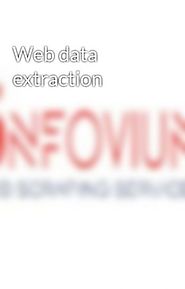 Web data extraction - Various web scraping services - Wattpad