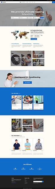 Air conditioning and Heating WordPress Theme
